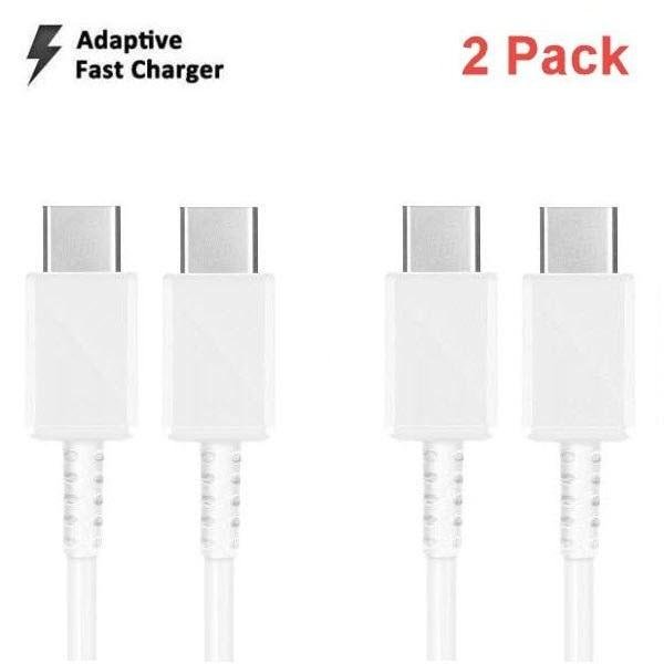 2 Pack 1m till Samsung S23/S22/S21/S20 USB-C To USB-C Kabel