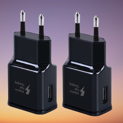 2-Pack snabb USB-laddningsadapter för Samsung iPhone Universal