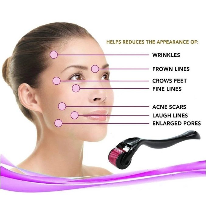Derma roller för hudvård och kroppsbehandling