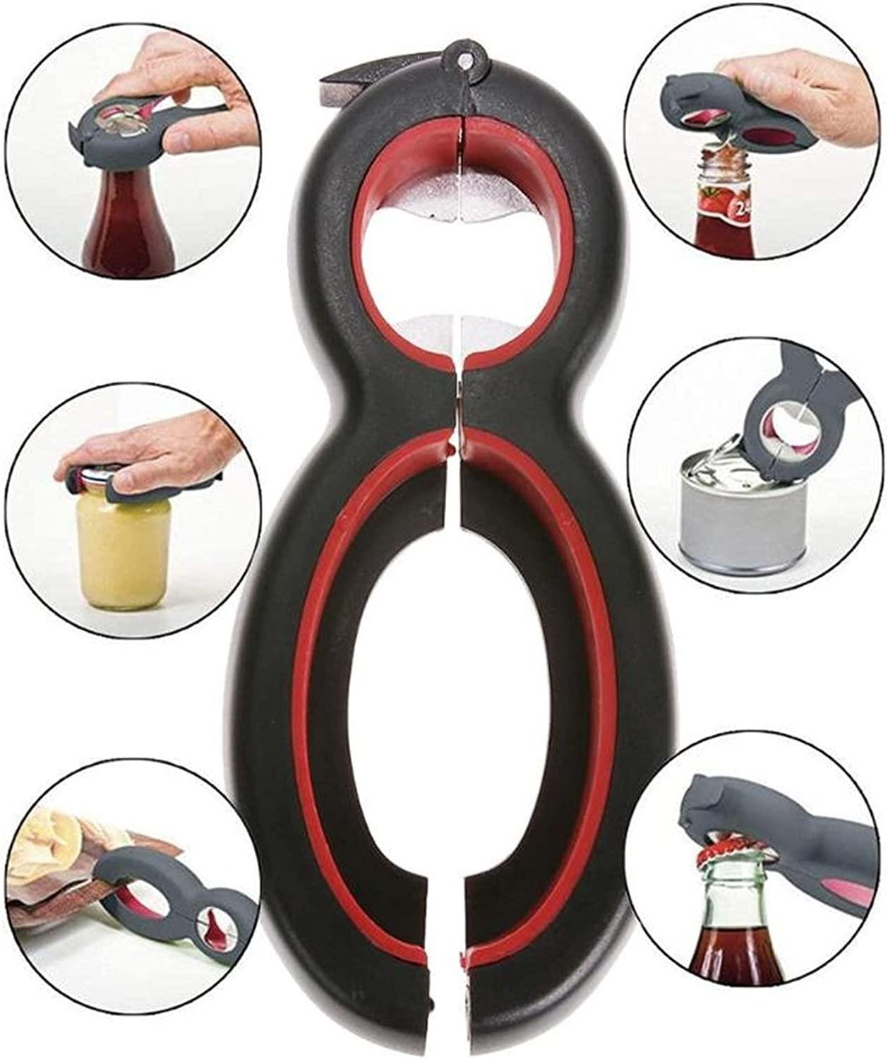 6 i 1 öppnare för kapsyler - burkar - flaska