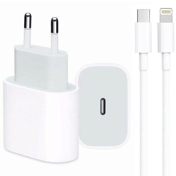 20W USB-C iPad Snabbladdare – Strömadapter med Kabel (1m)