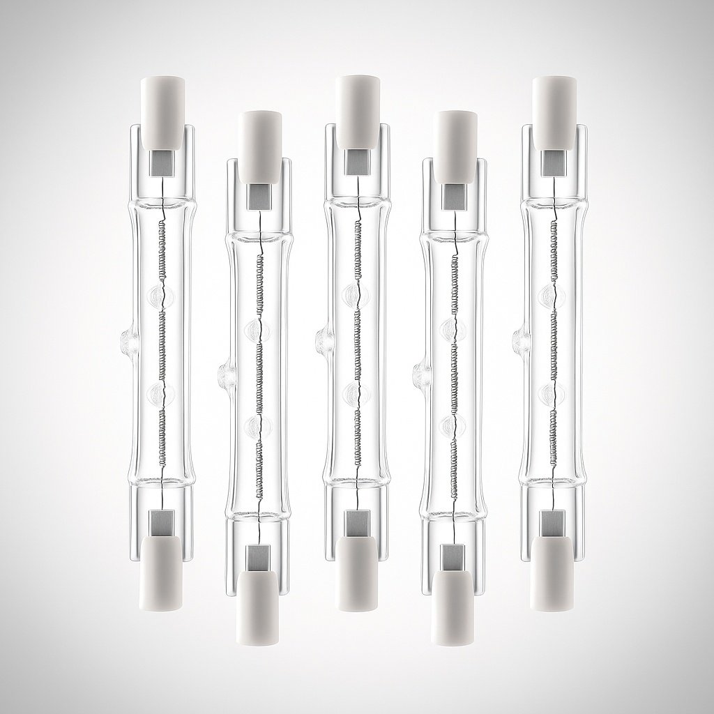 5-pack R7s 118mm 300W 230V – Linjära halogenlampor för stark belysning