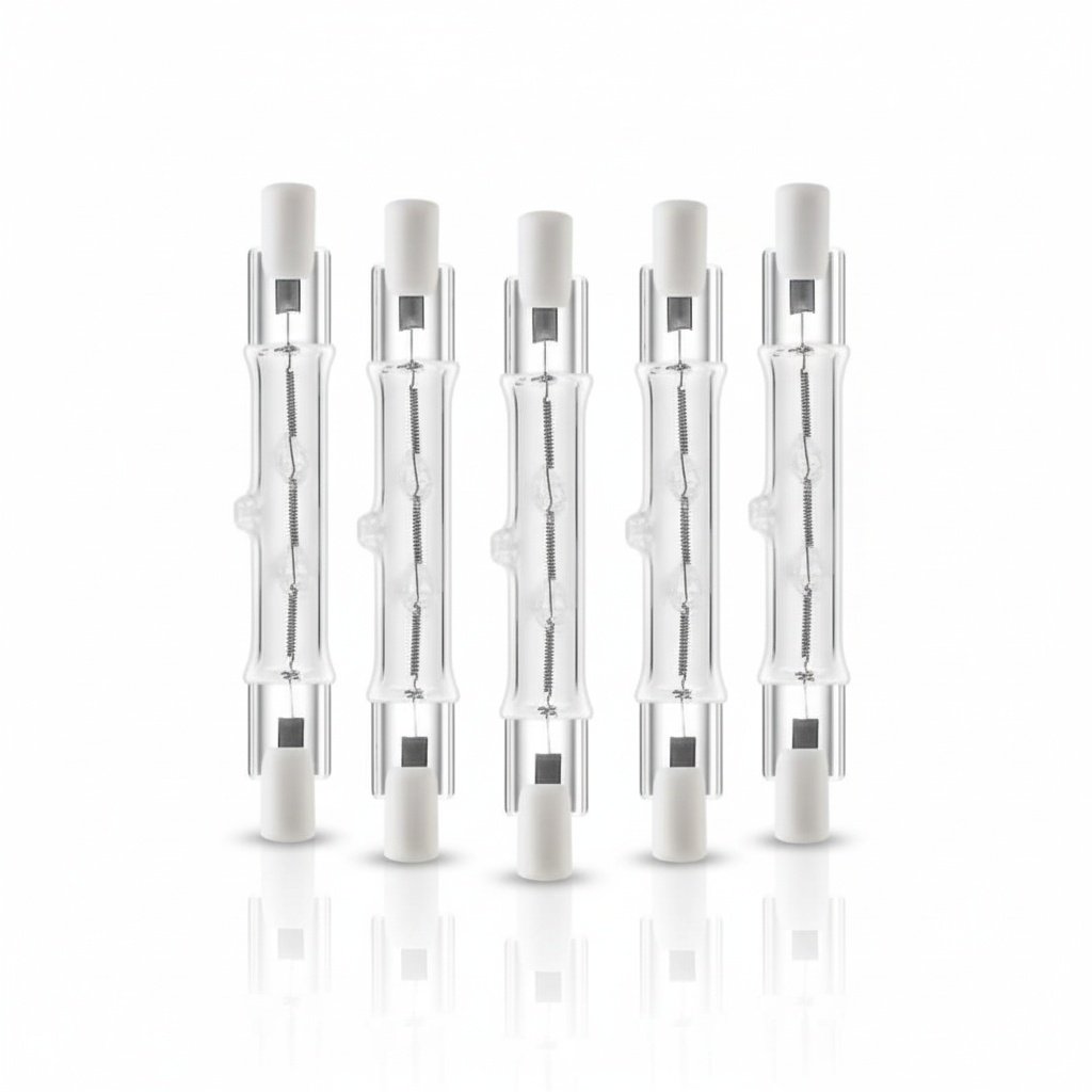 5-pack R7s 118mm 300W 230V – Linjära halogenlampor för stark belysning