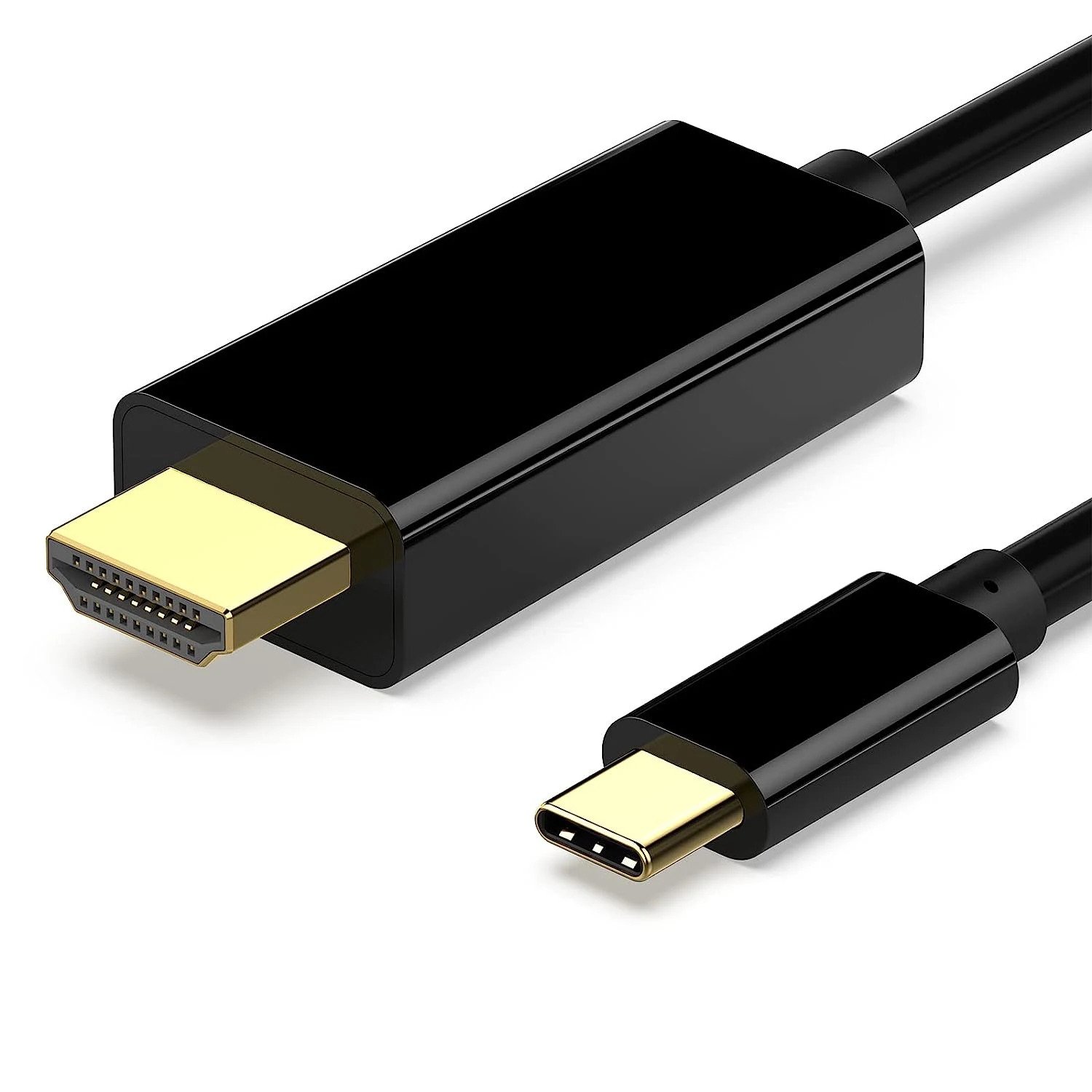 USB-C till HDMI-kabel 4K 60Hz – 1,8 meter Svart