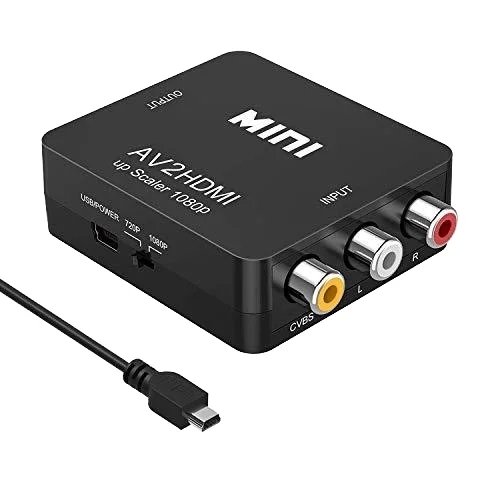 RCA till HDMI-konverterare 1080p – Adapter Svart