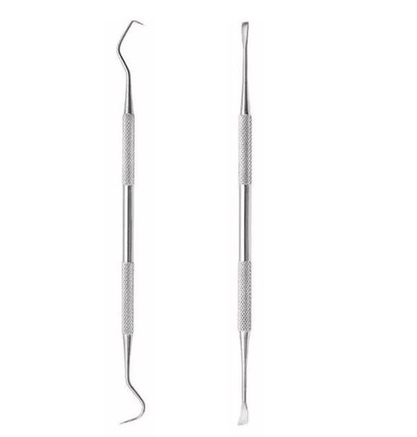 Tandvård och Munhygien Verktyg- 2 Delar rostfritt stål Silver