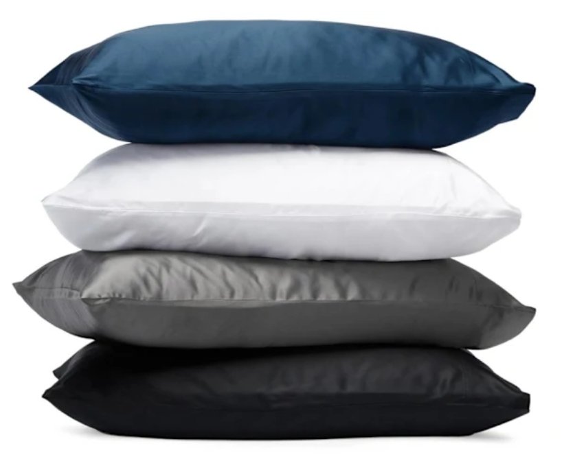 2-pack – Satinörngott – Kuddfodral – 50 × 66 cm –Vit