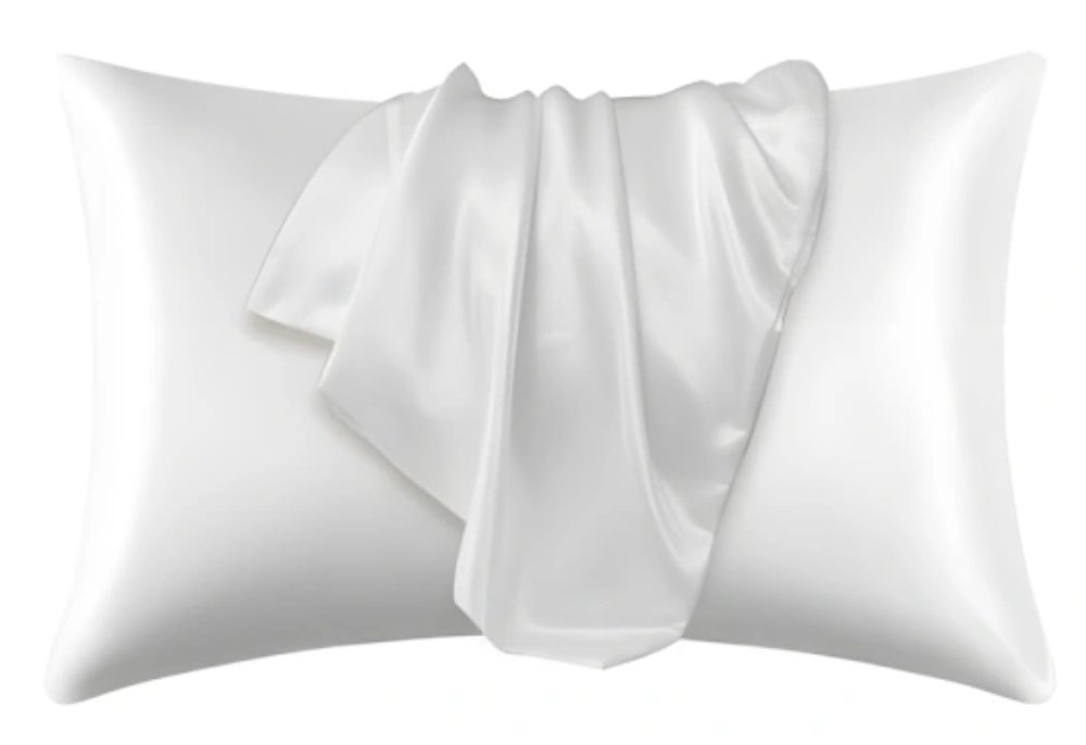 2-pack – Satinörngott – Kuddfodral – 50 × 66 cm –Vit