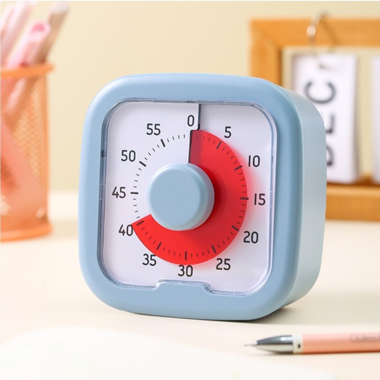 60 min visuell timer - klassrum skola för barn -Tyst visuell timer